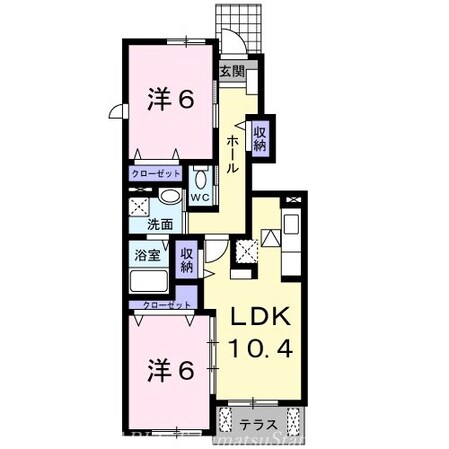 リバーヒルＢの物件間取画像